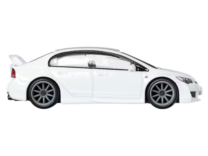 2007 Honda Civic Type R RHD (Right Hand Drive) White "Ronin Run II" Series Diecast Model Car by Hot Wheels LuxuryLifeWay Online Store