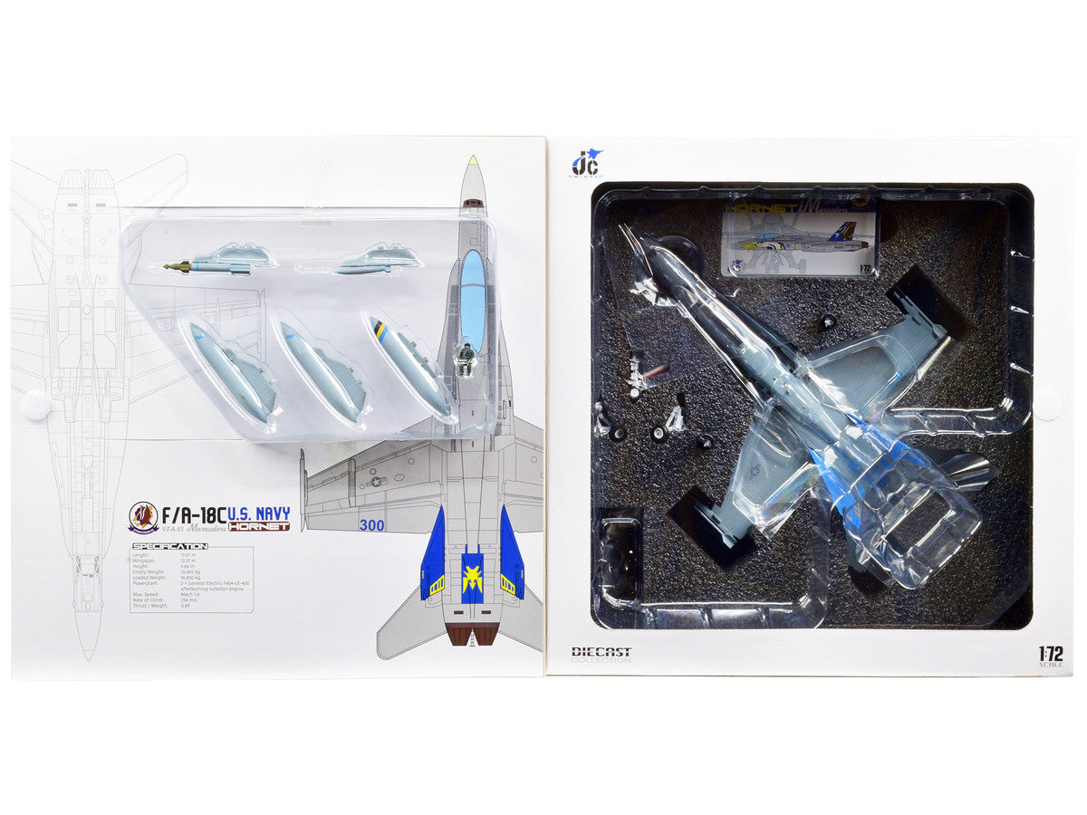 F/A-18C U.S. Navy Hornet Fighter Aircraft "VFA-82 Marauders" Limited Edition to 600 pieces Worldwide 1/72 Diecast Model by JC Wings LuxuryLifeWay Online Store