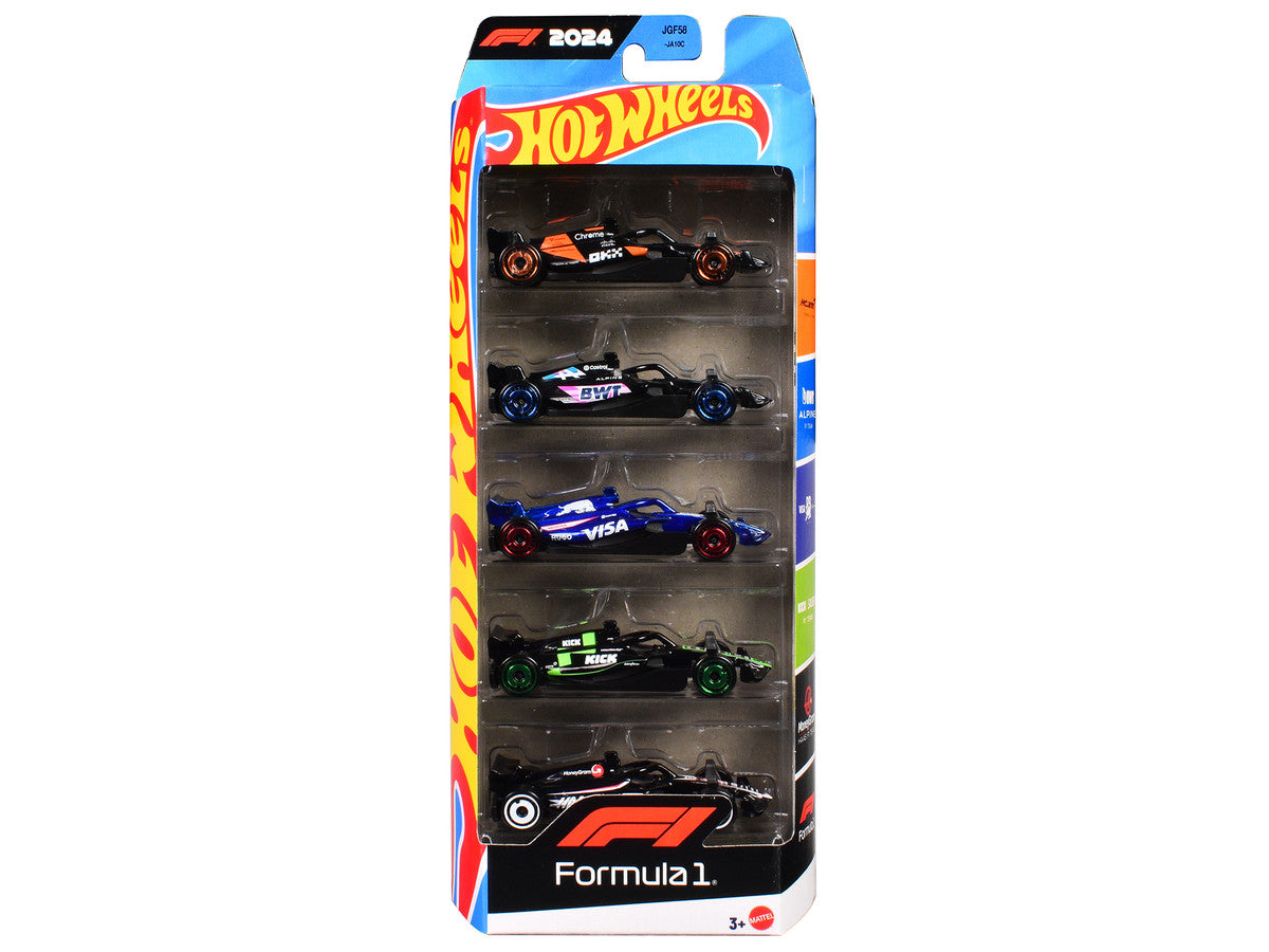 2024 Formula 1 World Championship 5 piece Set Diecast Model Cars by Hot Wheels LuxuryLifeWay Online Store