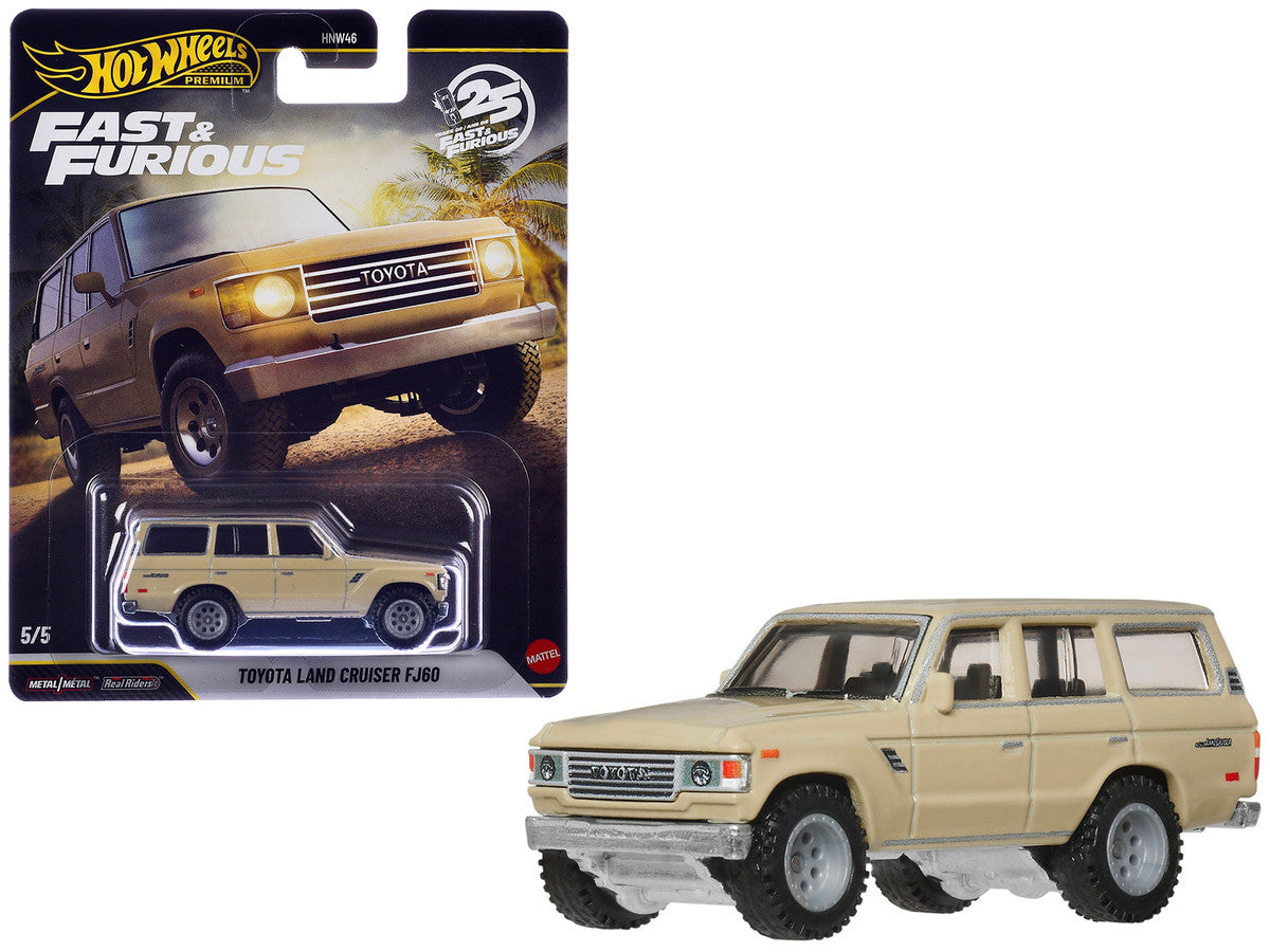 Toyota Land Cruiser FJ60 Tan "Hobbs & Shaw" (2019) Movie "Fast & Furious" Series Diecast Model Car by Hot Wheels LuxuryLifeWay Online Store