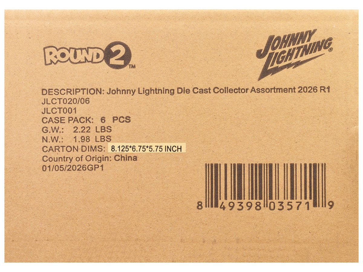 Johnny Lightning Collector's Tin 2026 Set of 6 Cars Release 1 Limited Edition 1/64 Diecast Model Cars by Johnny Lightning LuxuryLifeWay Online Store