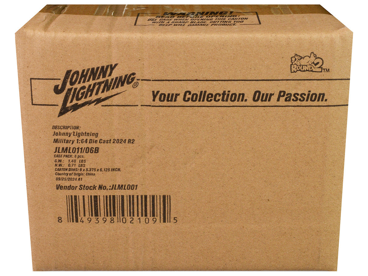 "Military" Set B of 6 pieces 2024 Release 2 Limited Edition Diecast Models by Johnny Lightning LuxuryLifeWay Online Store