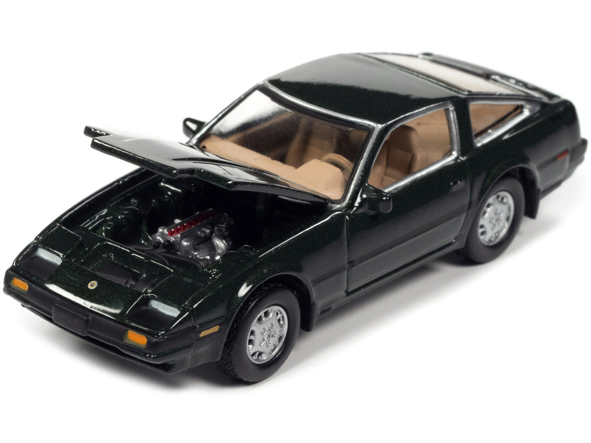 1984 Nissan 300ZX Dark Green with Black Stripes "Classic Gold Collection" Series Limited Edition to 12480 pieces Worldwide 1/64 Diecast Model Car by Johnny Lightning LuxuryLifeWay Online Store