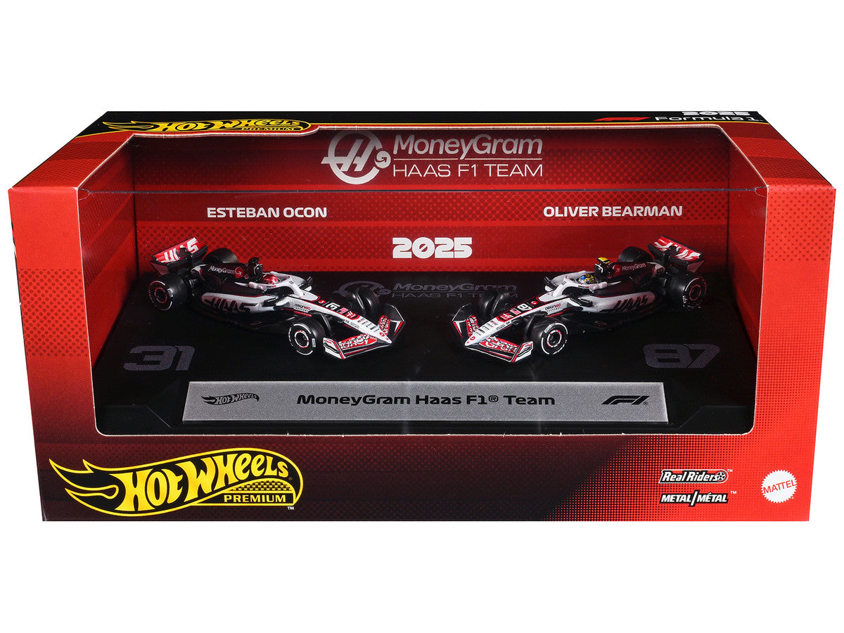 "MoneyGram Haas F1 Team" Formula One F1 World Championship (2025) 2 Piece Set Diecast Model Cars by Hot Wheels LuxuryLifeWay Online Store