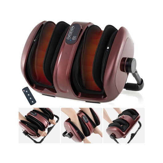 Foot and Calf Massager with Heat for Blood Circulation Pain Relief-Black LuxuryLifeWay Online Store