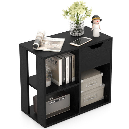3-Tier Side Table with Storage Shelf and Drawer Space LuxuryLifeWay Online Store