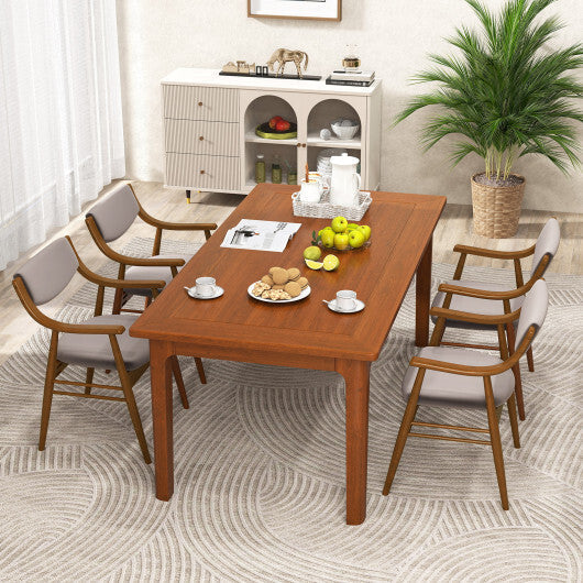Wooden Dining Chair Set of 2 with Padded Seat and Back-Black LuxuryLifeWay Online Store