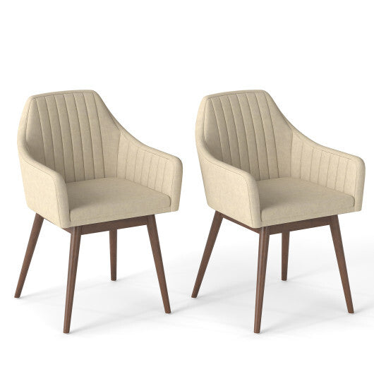 Dining Chairs Set of 2 Upholstered Accent Chairs with Comfy Padded Backrest and Seat-Black LuxuryLifeWay Online Store