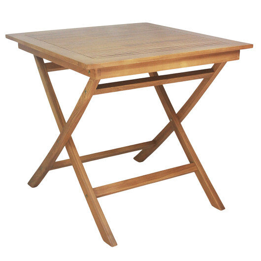 32-Inch Square Solid Teak Wood Patio Dining Table for 4 LuxuryLifeWay Online Store