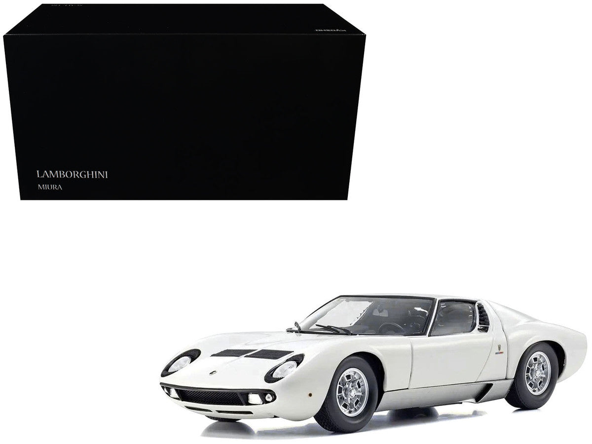 Lamborghini Miura P 400 White 1/18 Diecast Model Car by Kyosho LuxuryLifeWay Online Store