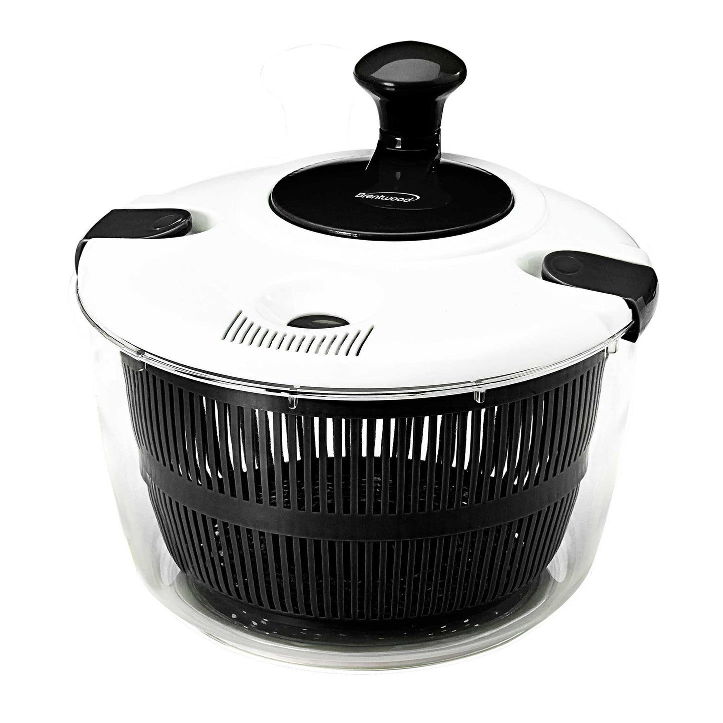 Brentwood 5 Quart Salad Spinner in Black with Serving Bowl LuxuryLifeWay Online Store
