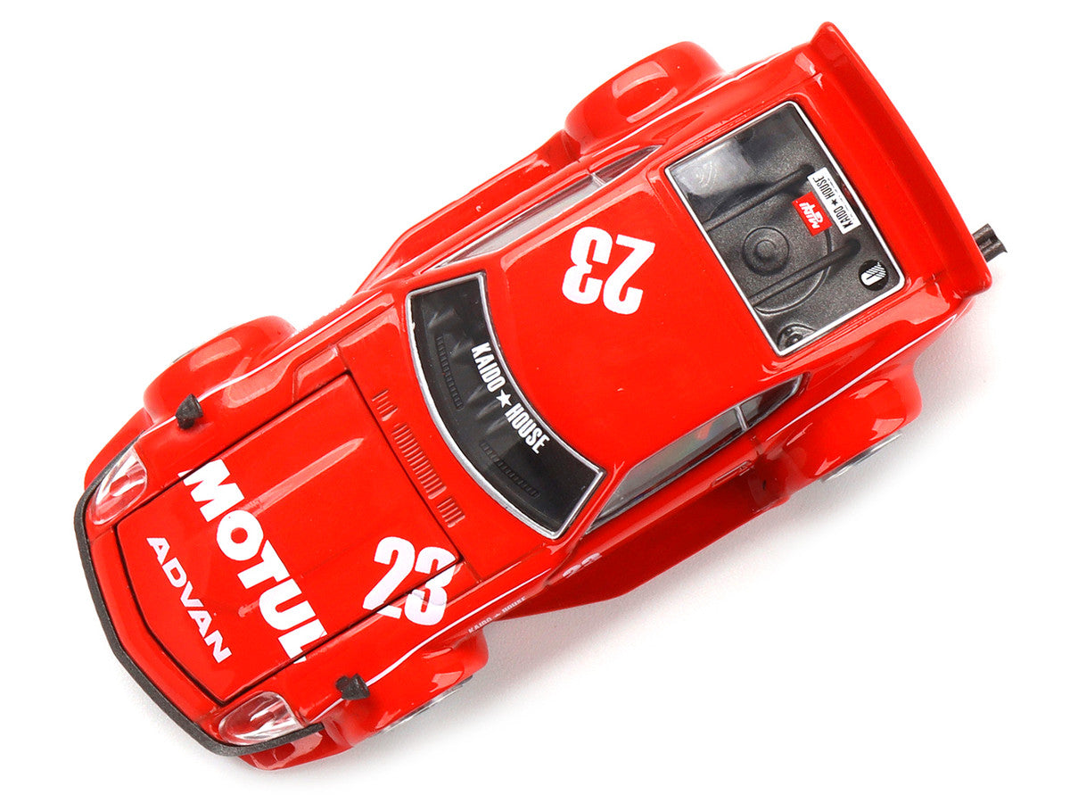 Datsun Fairlady Z RHD (Right Hand Drive) #23 Red "Motul V2" (Designed by Jun Imai) "Kaido House" Special 1/64 Diecast Model Car by True Scale Miniatures LuxuryLifeWay Online Store