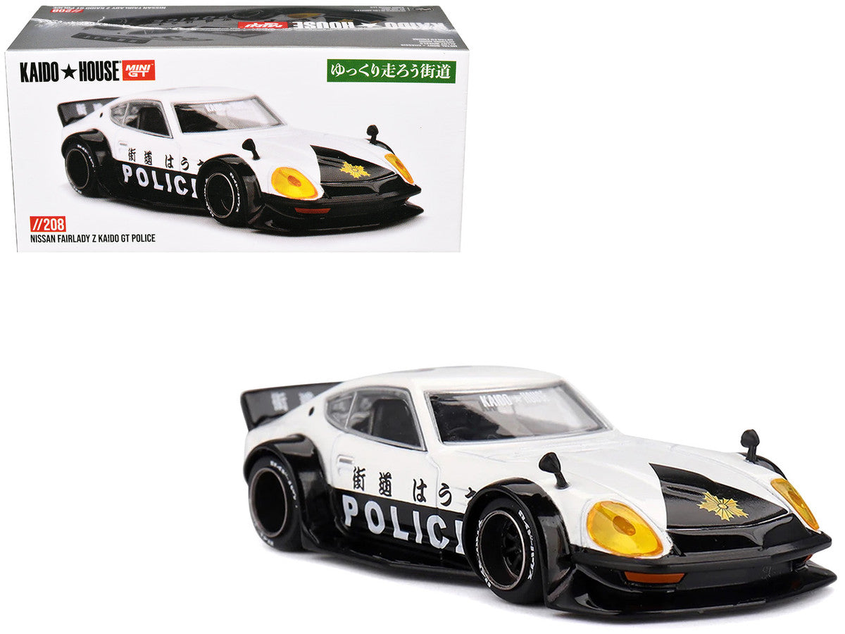 Nissan Fairlady Z RHD (Right Hand Drive) "Kaido GT Police" Black and White (Designed by Jun Imai) "Kaido House" 1/64 Diecast Model Car by Mini GT LuxuryLifeWay Online Store