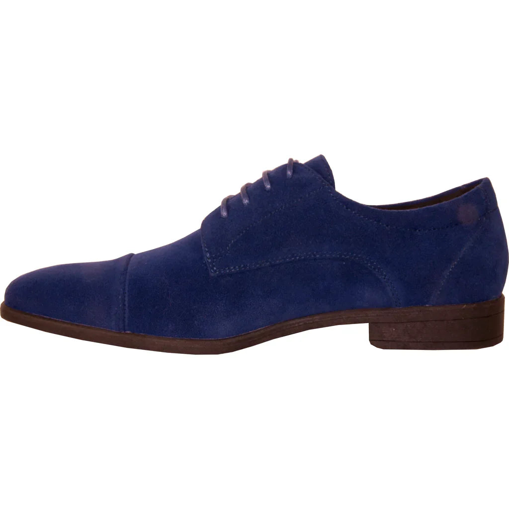VANGELO Men Dress Shoe KING-4 Oxford Formal Tuxedo for Prom and Wedding Royal Blue LuxuryLifeWay Online Store