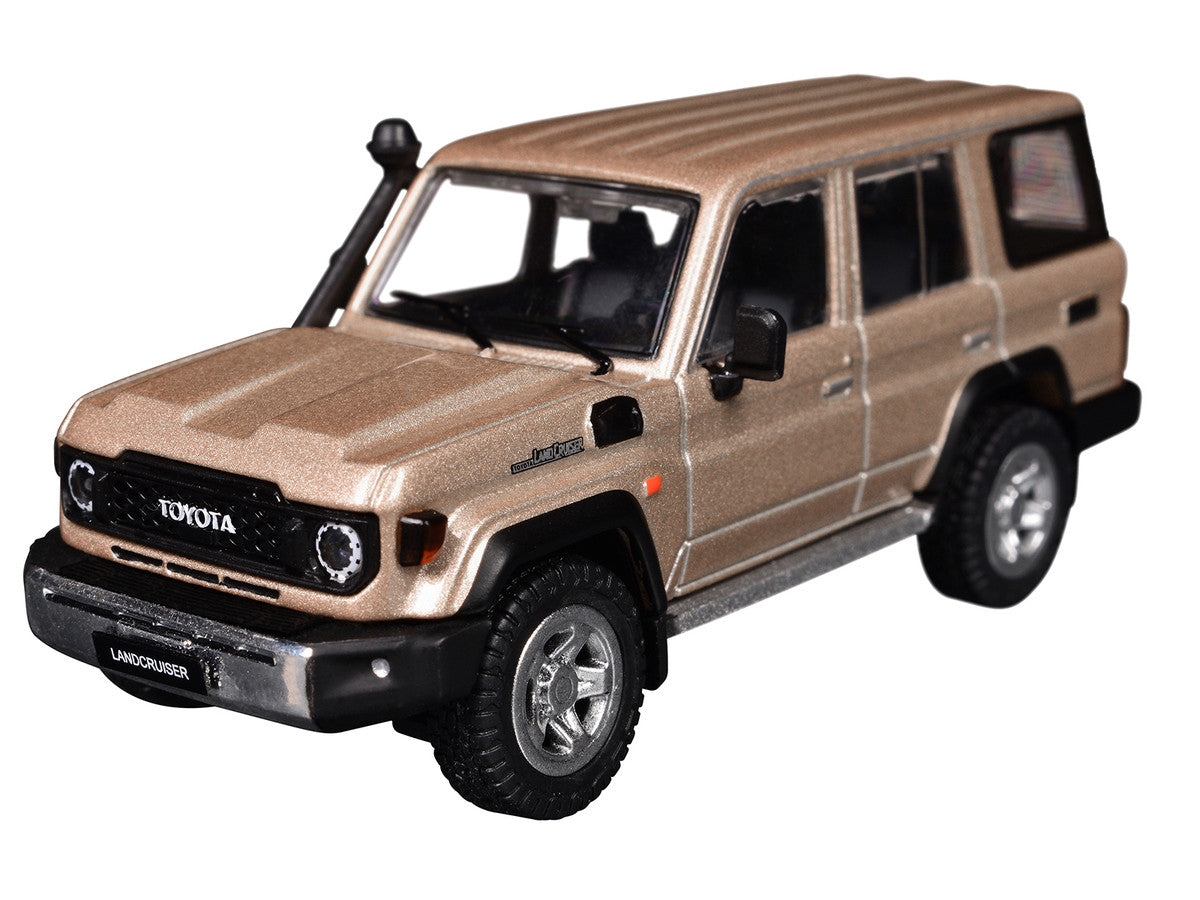 Toyota Land Cruiser (J76) Gold Metallic 1/64 Diecast Model Car by GCD LuxuryLifeWay Online Store