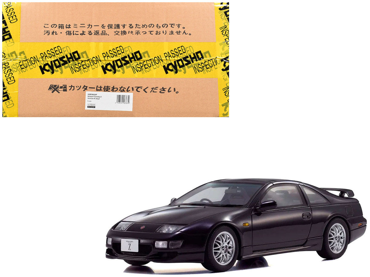 Nissan Fairlady Z (Z32) Version R 2by2 RHD (Right Hand Drive) Purple Metallic 1/18 Model Car by Kyosho LuxuryLifeWay Online Store