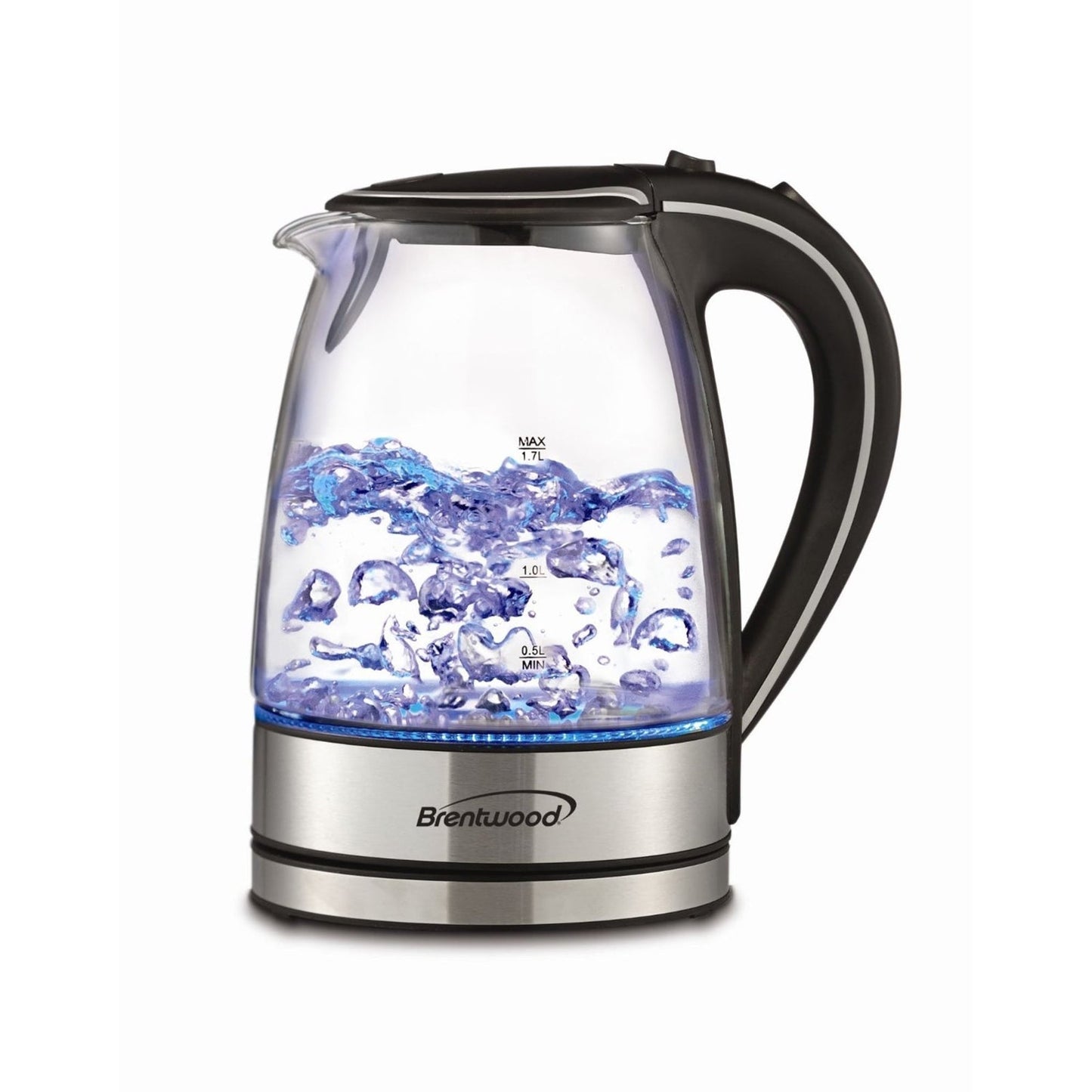 Brentwood 1.7L Tempered Glass Tea Kettle in Black LuxuryLifeWay Online Store