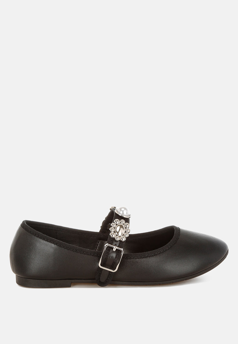 Kavana Charms Embellished Flat Mary Janes LuxuryLifeWay Online Store