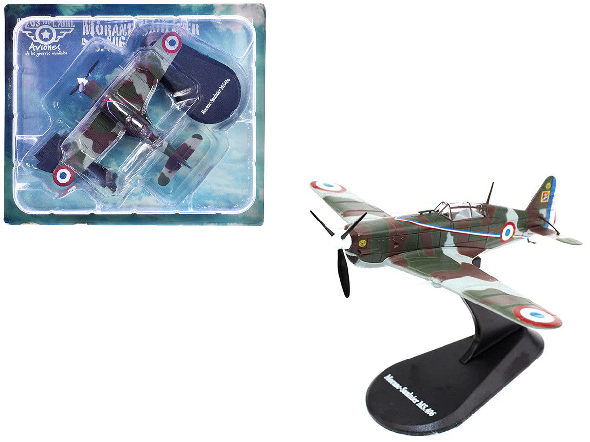 Morane-Saulnier MS.406 Fighter Aircraft "3/4 Escadrille GC II/3" Armee de l'Air (French Air Force) (1940) "Planes of World War II" Series 1/72 Diecast Model Airplane by Luppa LuxuryLifeWay Online Store