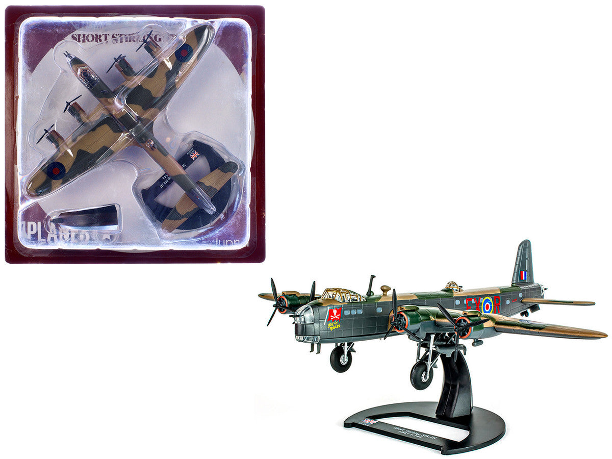 Short Stirling Mk.III Aircraft "Jolly Roger No. 199 Squadron 100 Group" (1943) British Royal Air Force "Planes of World War II" Series 1/144 Diecast Model Airplane by Luppa LuxuryLifeWay Online Store