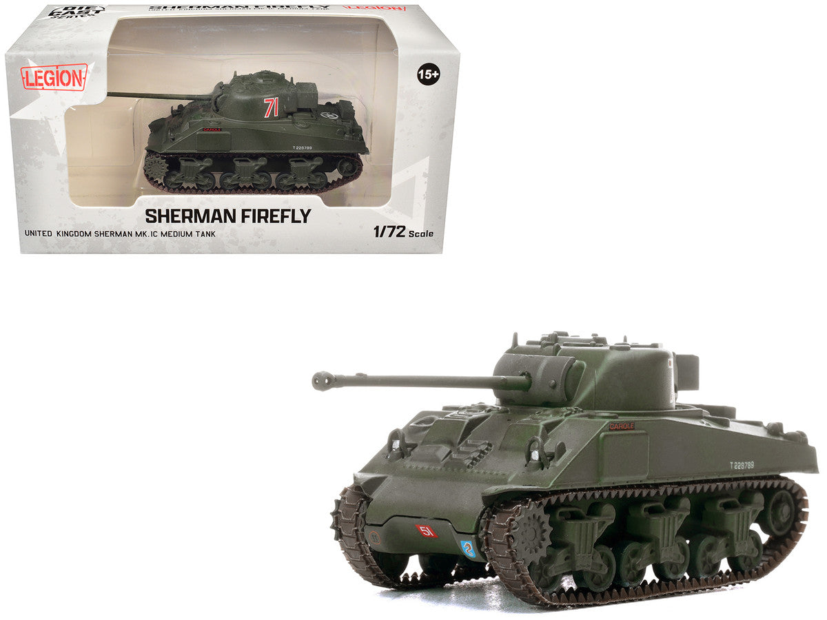 Sherman Firefly Mk.VC Medium Tank "Carole C Squadron 13th/18th Royal Hussars (Queen Mary’s Own) 27th Armoured Brigade Normandy" (1944) British Army 1/72 Diecast Model by Legion LuxuryLifeWay Online Store