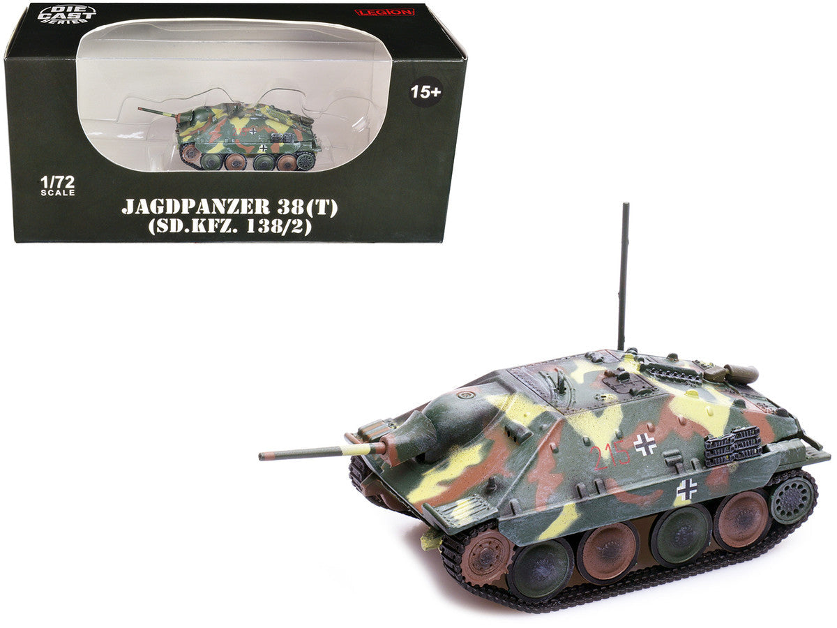 Jagdpanzer 38(T) SD.Kfz. 138/2 Hetzer Tank Destroyer Camouflage "German Army World War II" 1/72 Diecast Model by Legion LuxuryLifeWay Online Store