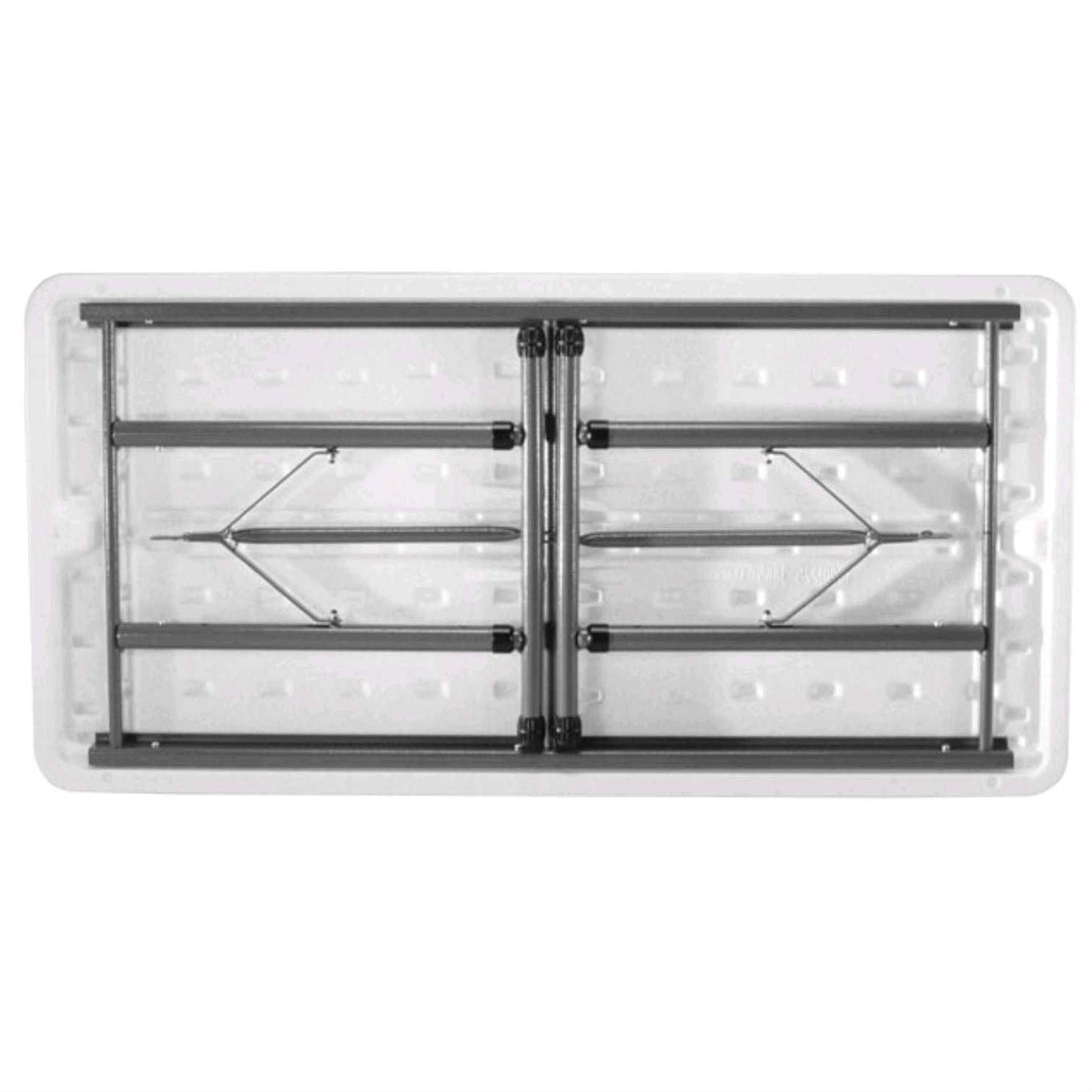 Adjustable Height 4-Foot Commercial Folding Table with White HDPE Top LuxuryLifeWay Online Store