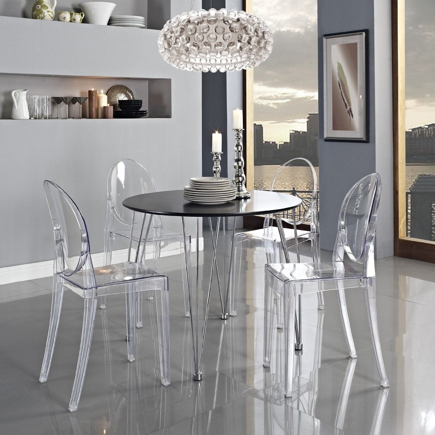 Stackable Clear Acrylic Dining Chair for Indoor or Outdoor Use LuxuryLifeWay Online Store