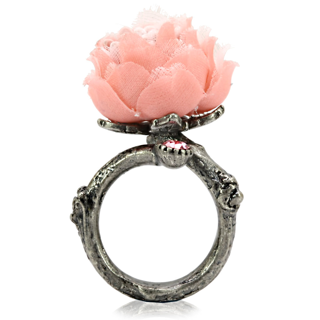 LO4746 - Antique Tone Brass Ring with Assorted in MultiColor LuxuryLifeWay Online Store
