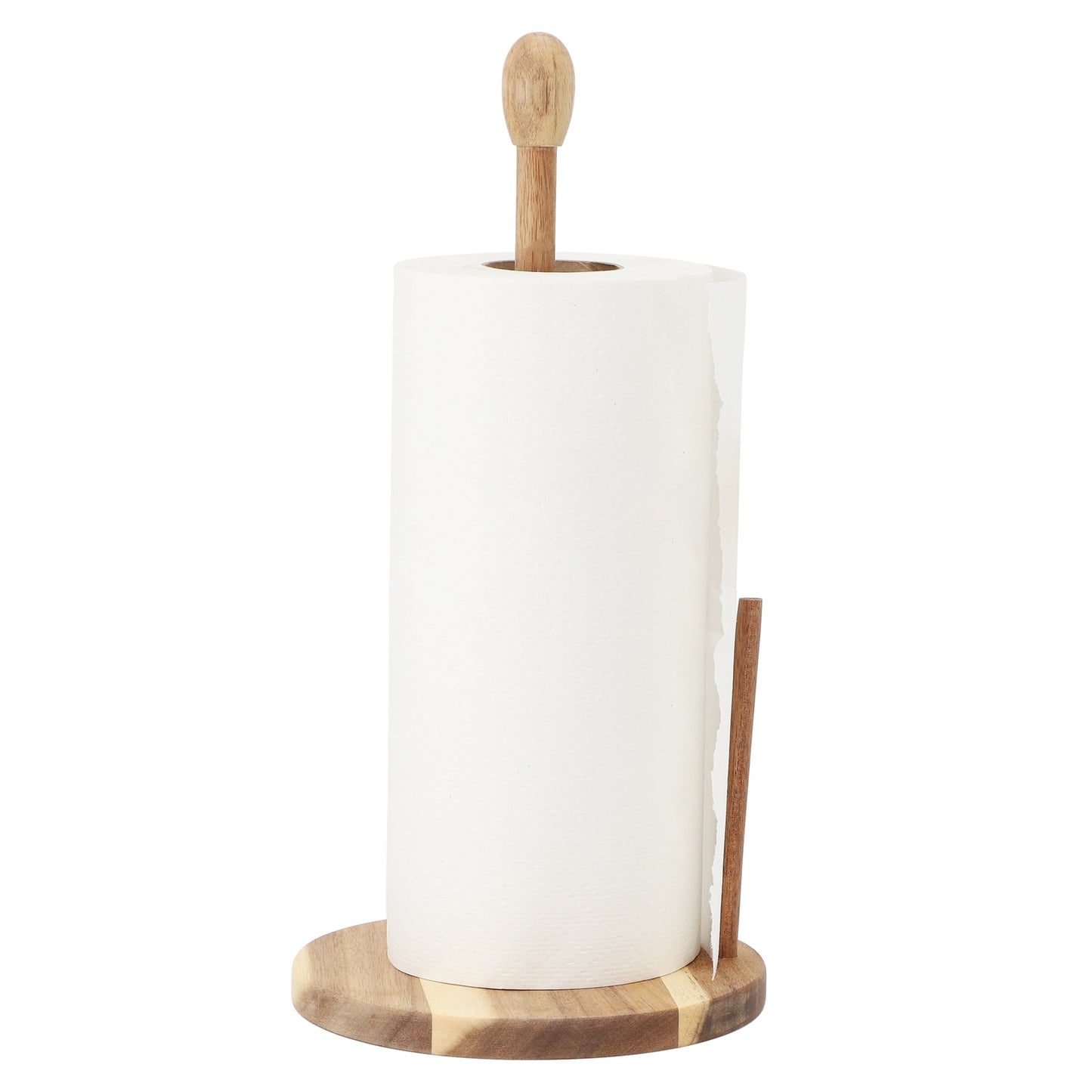 MegaChef 14 inch Acacia Wood Paper Towel Holder LuxuryLifeWay Online Store