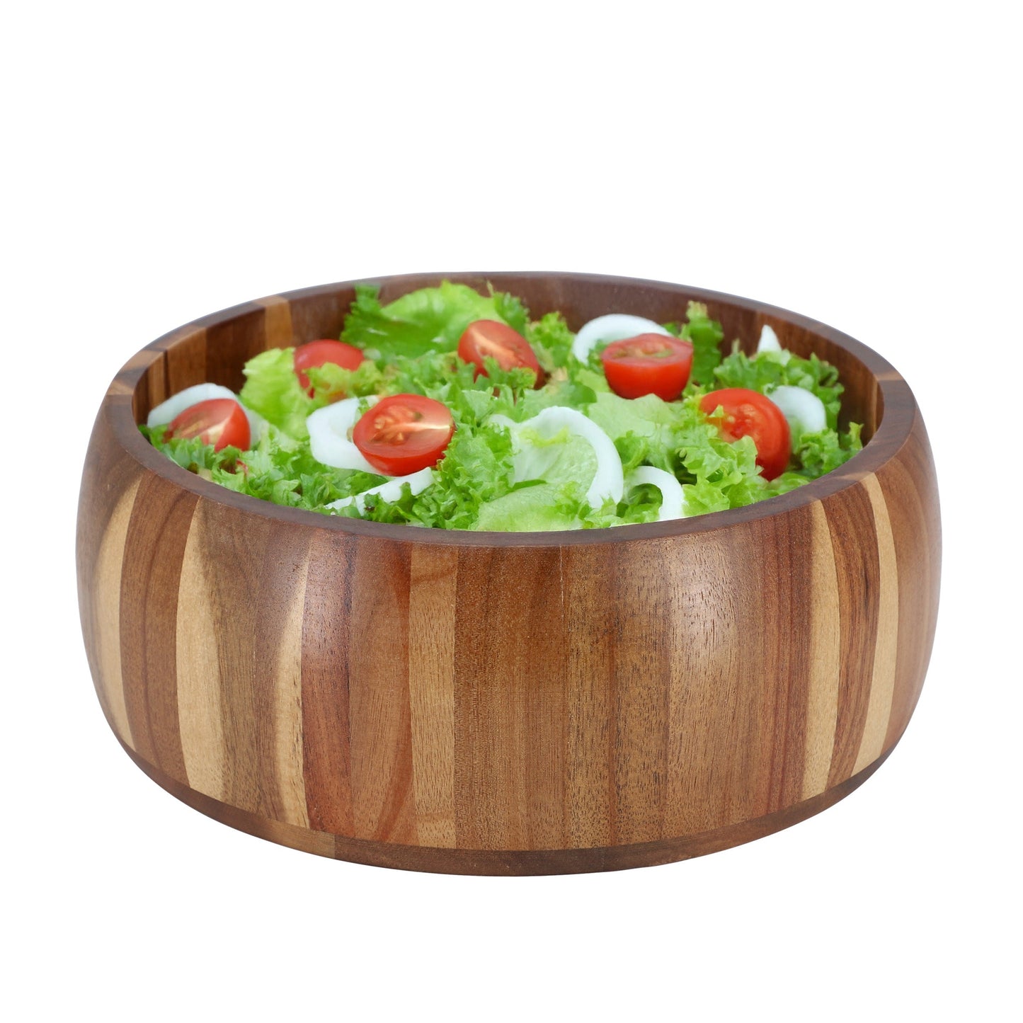 MegaChef 9.75 Inch Acacia Wood Salad Bowl LuxuryLifeWay Online Store
