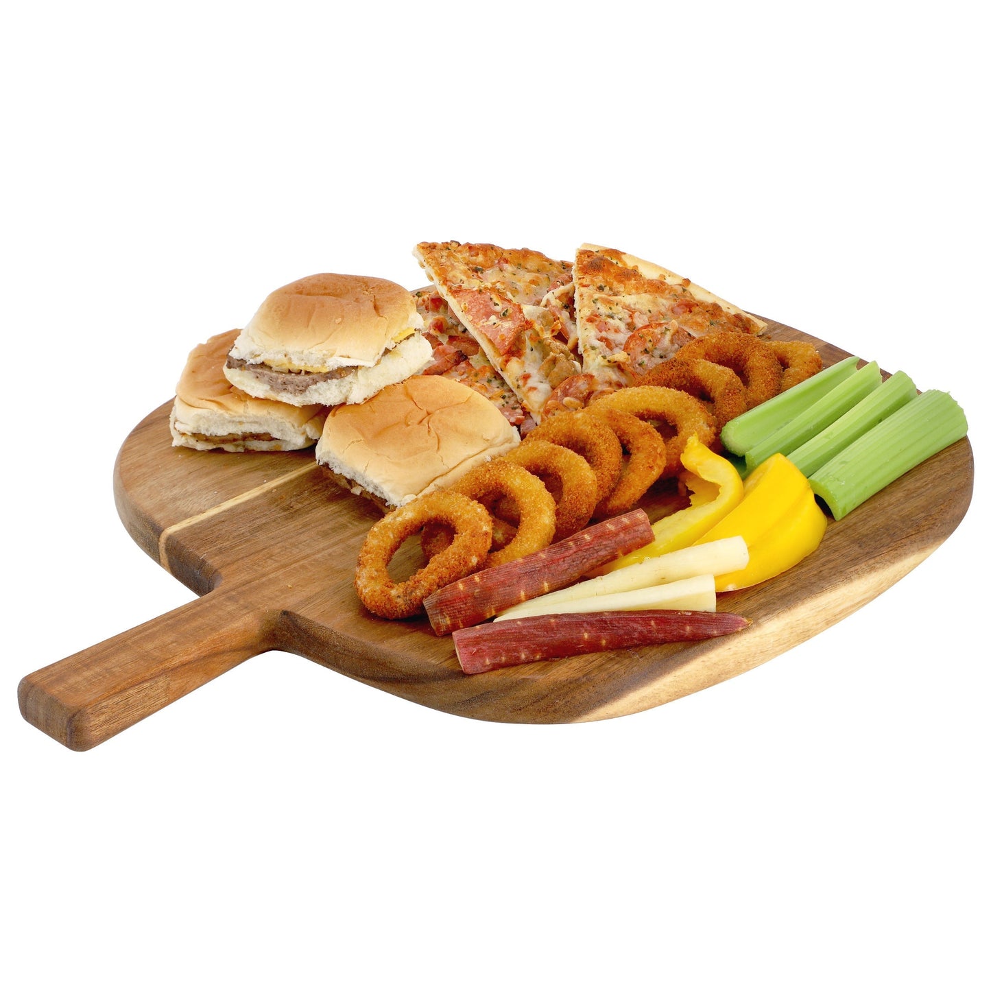 MegaChef 13 Inch Acacia Wood Serving Butcher Cutting Board with Handle LuxuryLifeWay Online Store