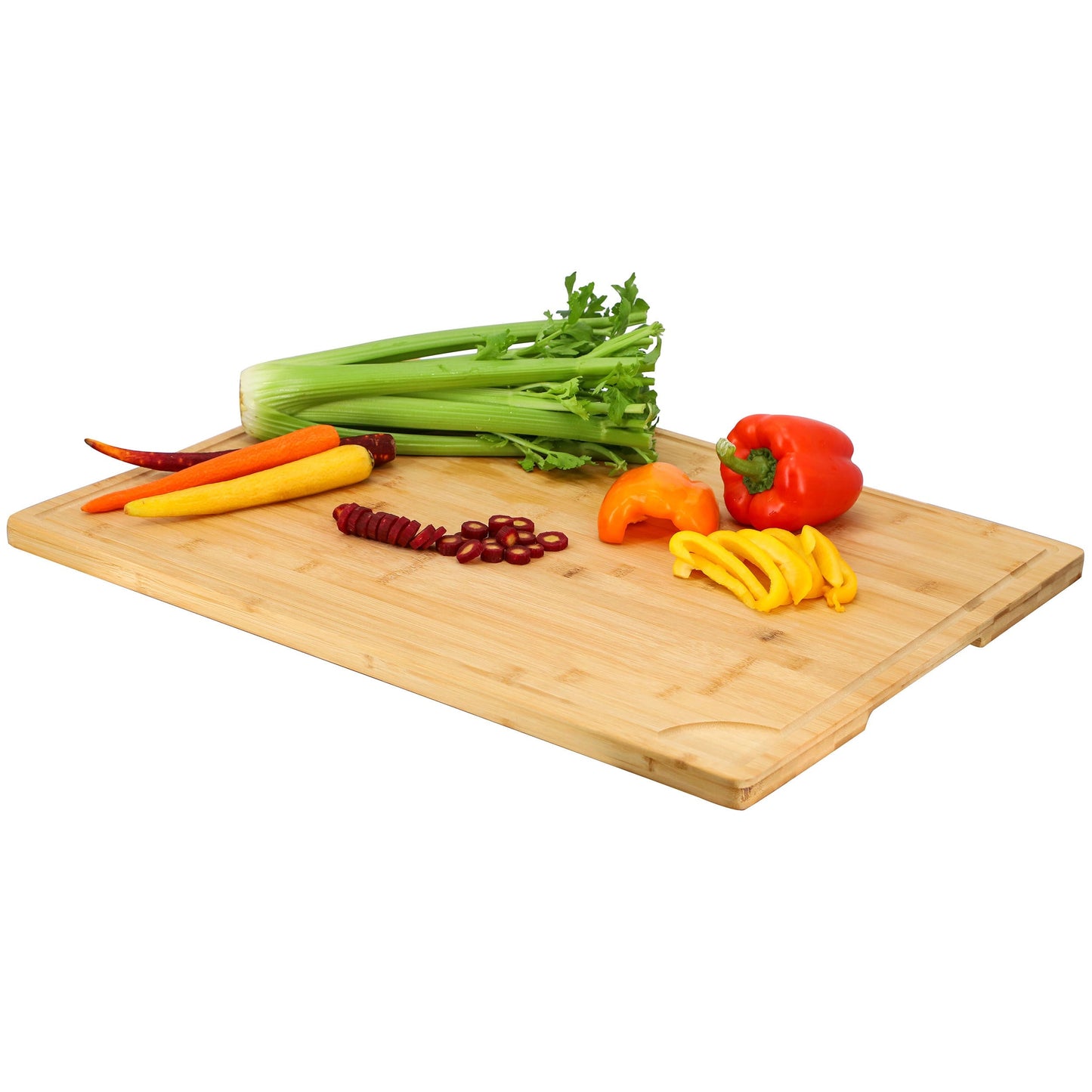 MegaChef Bamboo 24 x 18 Inch Large Cutting, Prep and Serving Board LuxuryLifeWay Online Store