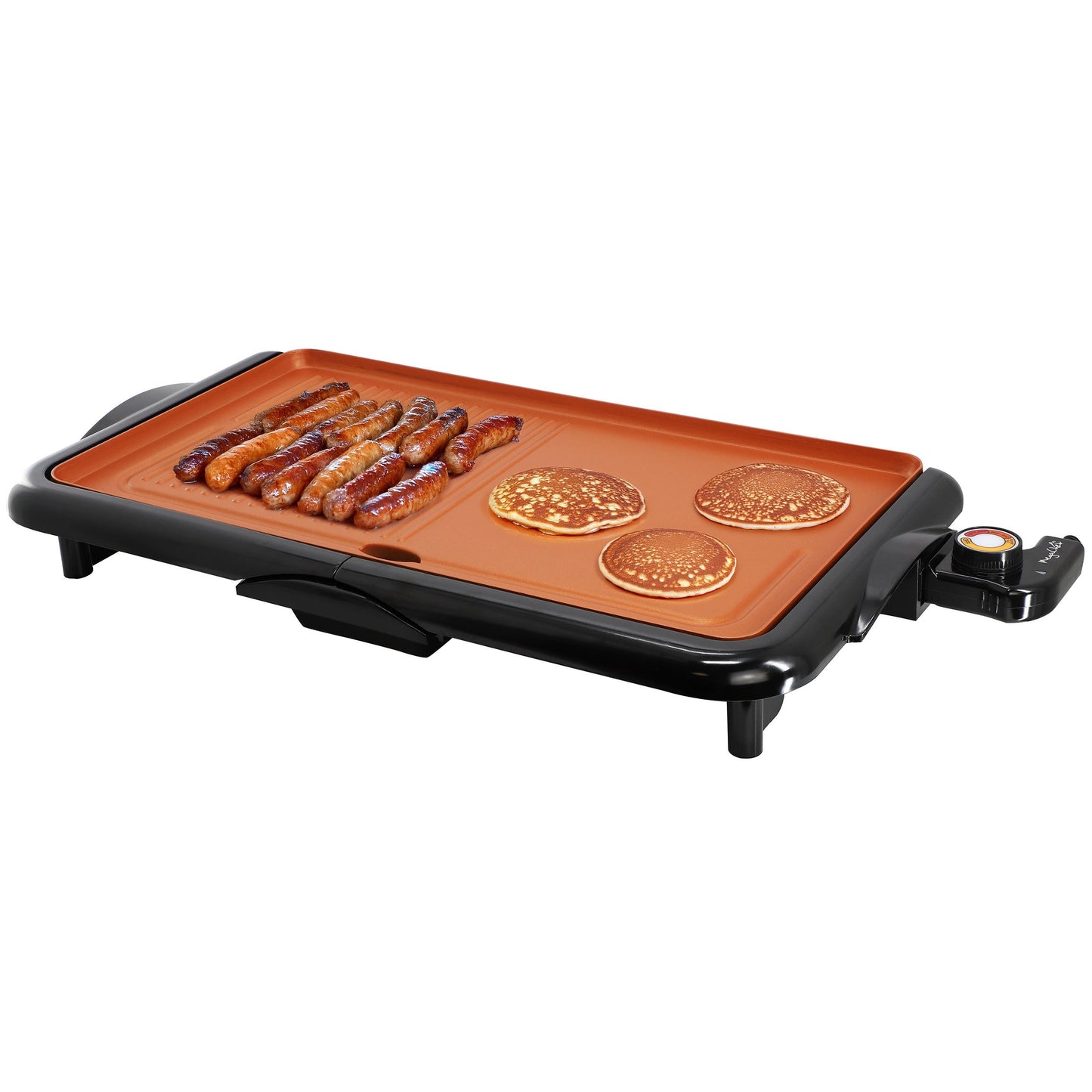 MegaChef 18.89 Inch Electric Grill and Griddle in Black with Copper Coating LuxuryLifeWay Online Store