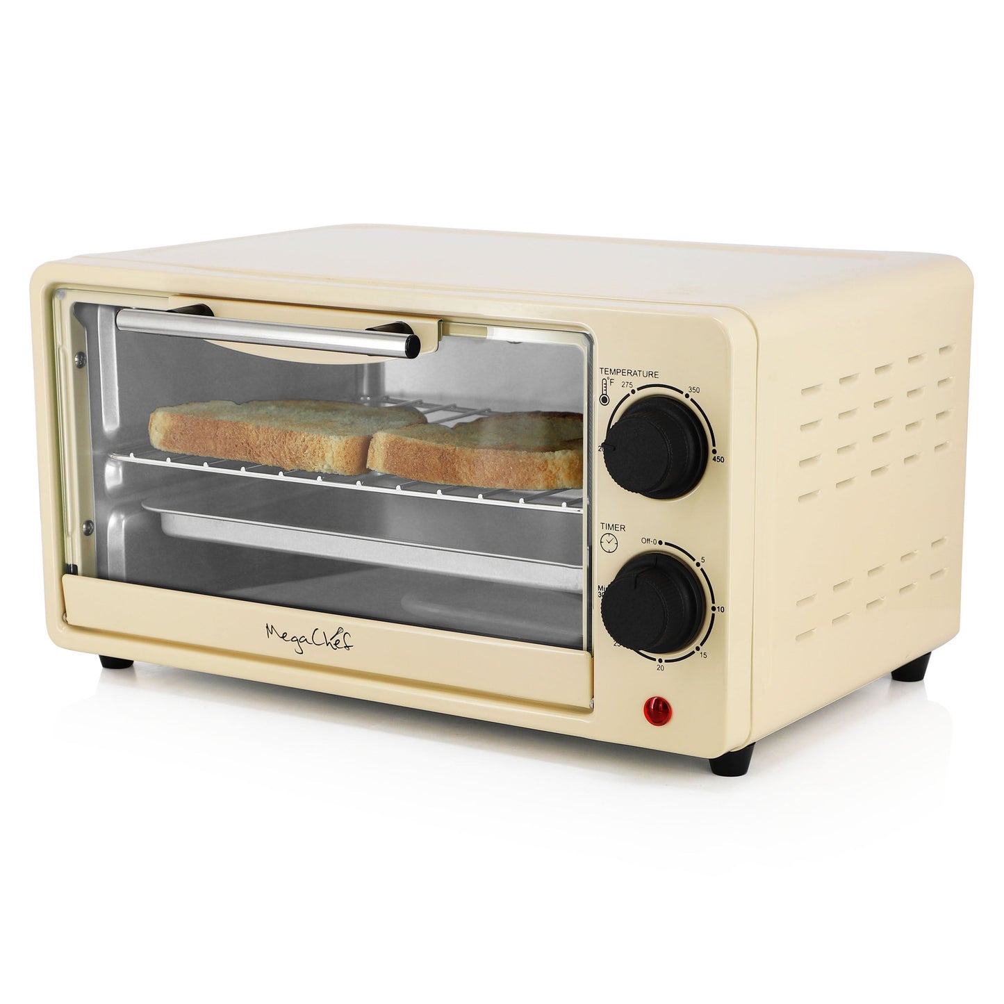 MegaChef 9.5 Quart Electric Counter Top Toaster Oven in Cream LuxuryLifeWay Online Store