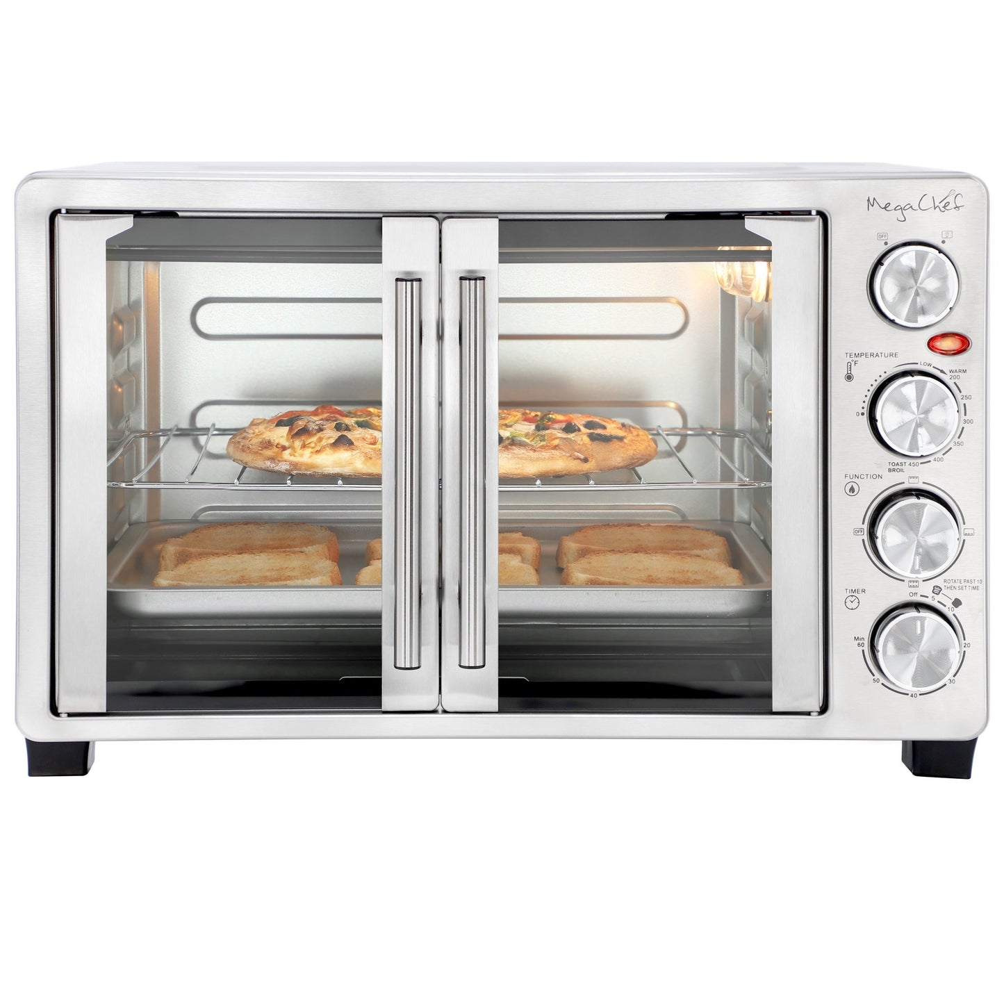 MegaChef 31.7 Quart French Door Multi-Function Electric Toaster Oven LuxuryLifeWay Online Store