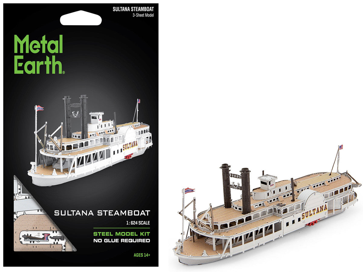 Model Kit Sultana Steamboat (Moderate Difficulty) Steel Model by Metal Earth LuxuryLifeWay Online Store