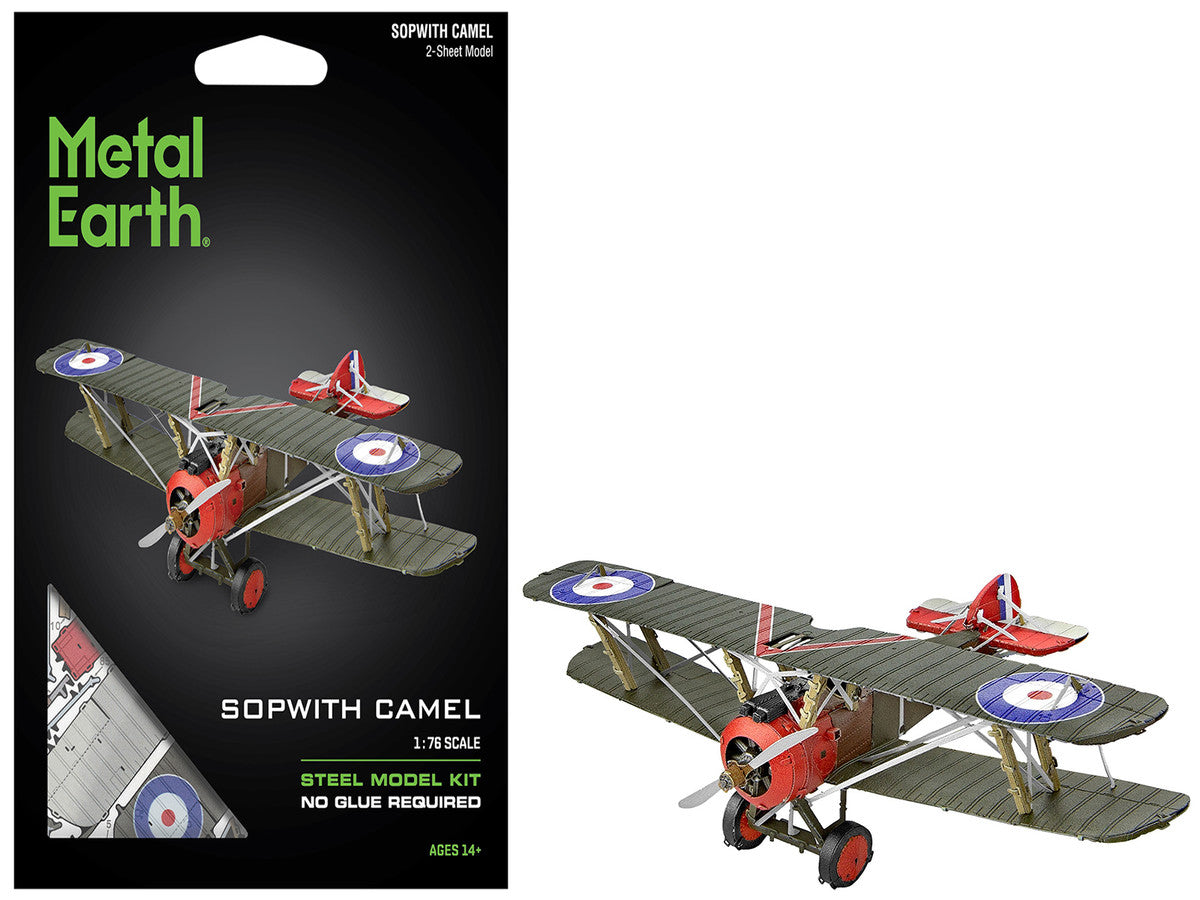 Model Kit Sopwith Camel Aircraft "World War I" British Royal Flying Corps (Moderate Difficulty) Steel Model by Metal Earth LuxuryLifeWay Online Store