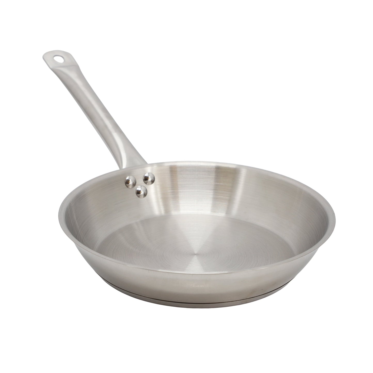MegaChef Professional Kitchen 10 Inch Round Stainless Steel Fry Pan in Silver LuxuryLifeWay Online Store