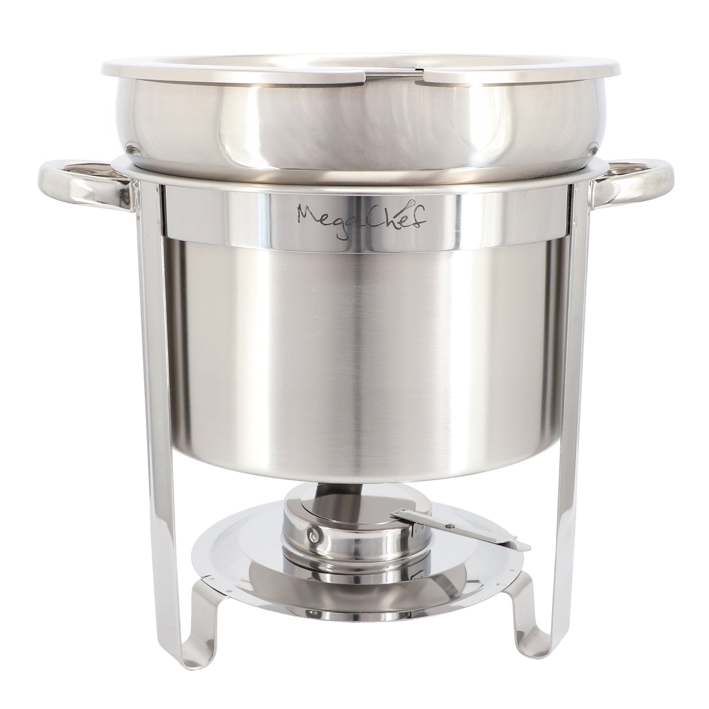 MegaChef 11.6 Quart Round Stainless Steel Professional Soup Chafing Dish in Silver LuxuryLifeWay Online Store