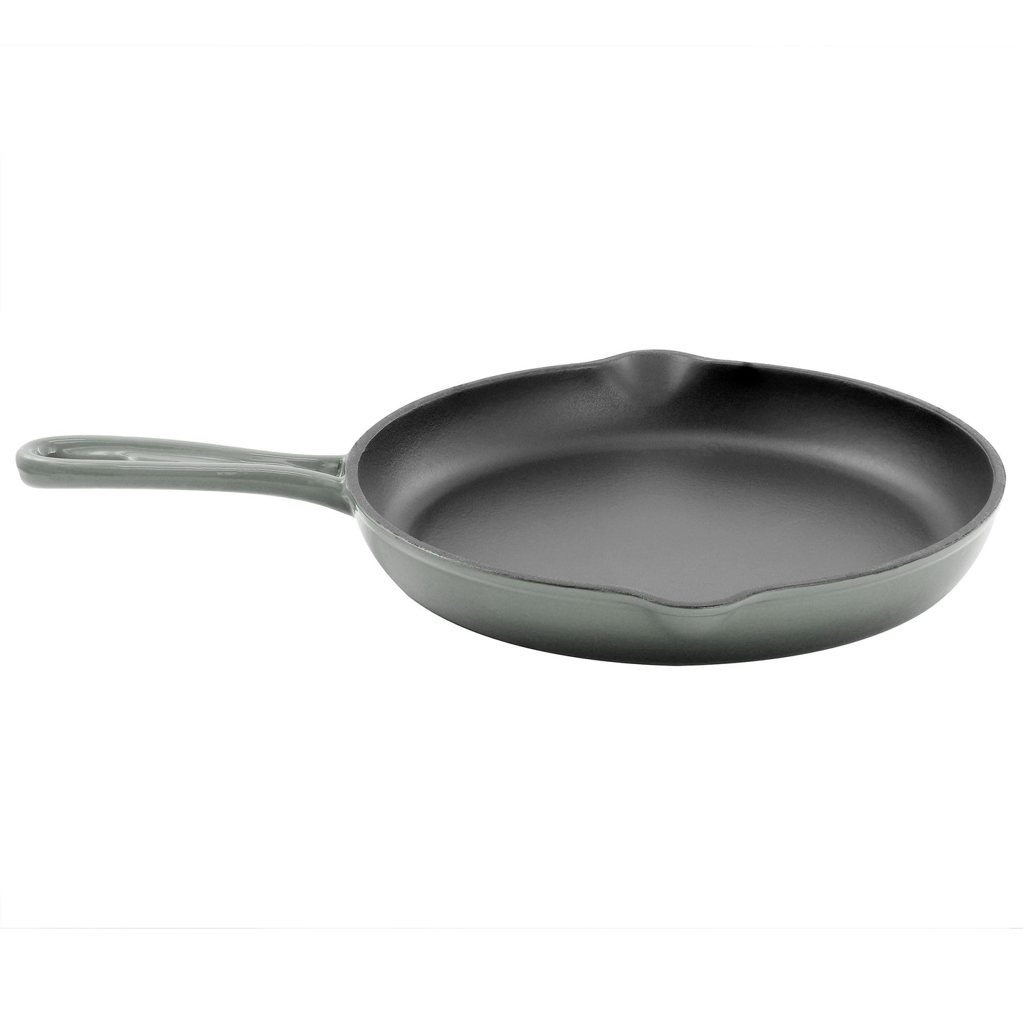MegaChef Round 10.25 Inch Enameled Cast Iron Skillet in Gradient Gray LuxuryLifeWay Online Store