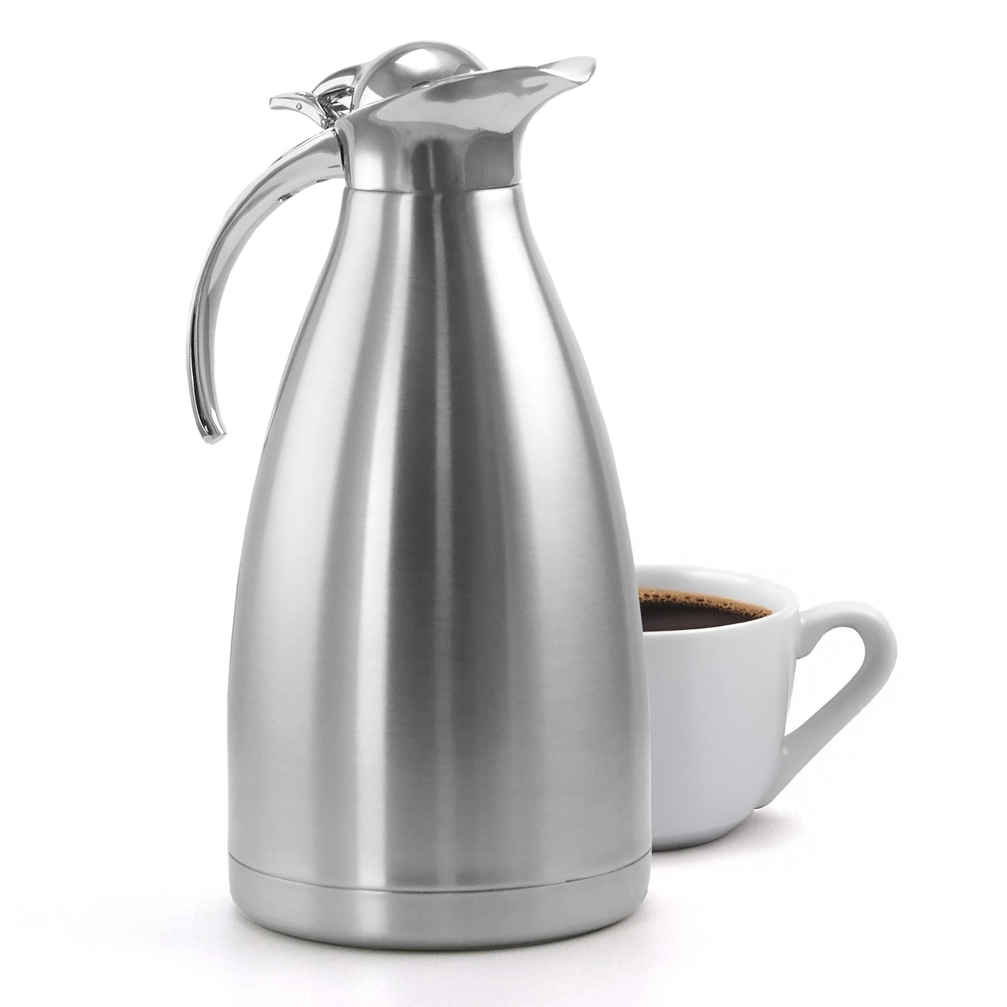 MegaChef 2L Deluxe Stainless Steel Thermal Beverage Carafe for Coffee and Tea LuxuryLifeWay Online Store