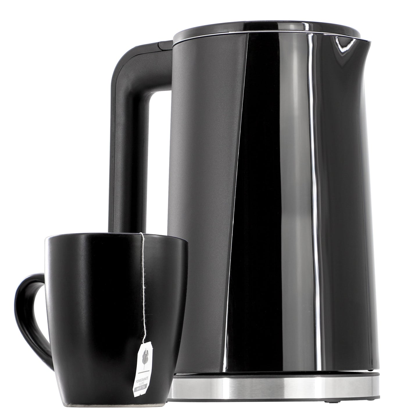 MegaChef 1.8 Quart Stainless Steel Electric Tea Kettle in Black LuxuryLifeWay Online Store