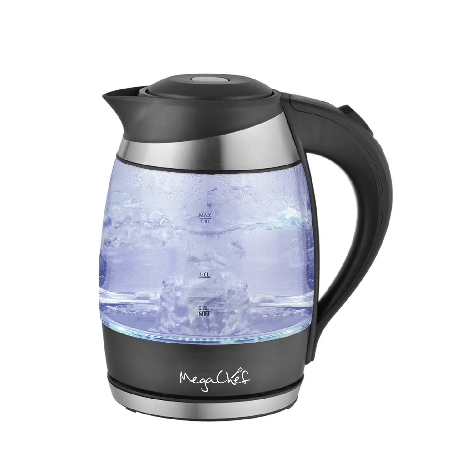 MegaChef 1.8Lt. Glass and Stainless Steel Electric Tea Kettle LuxuryLifeWay Online Store