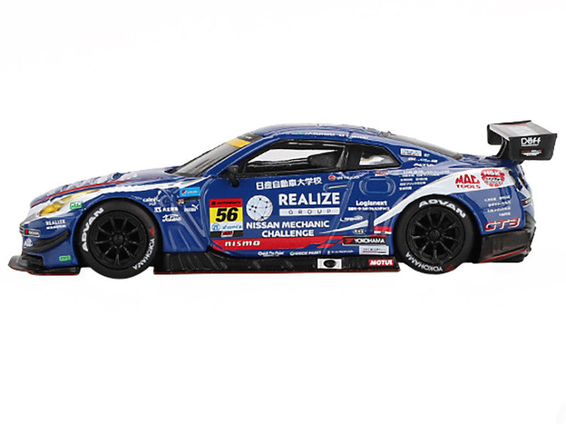 Nissan GT-R NISMO GT3 #56 Joao Paulo de Oliveira - Teppei Natori "REALIZE Nissan Mechanic Challenge GT-R" "Super GT Series" (2023) Limited Edition 1/64 Diecast Model Car by Mini GT LuxuryLifeWay Online Store