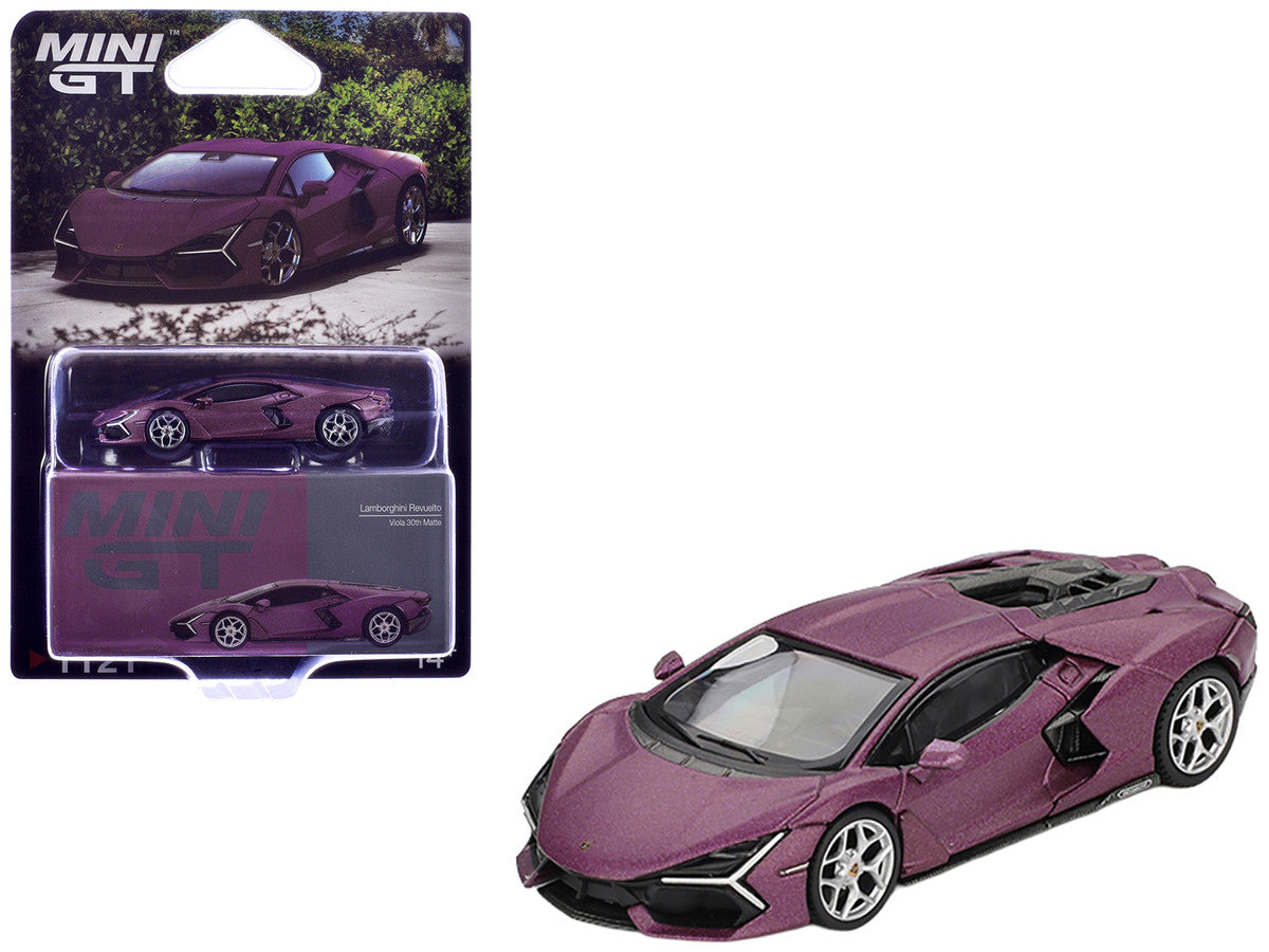 Lamborghini Revuelto Viola 30th Matt Purple Metallic Limited Edition 1/64 Diecast Model Car by Mini GT LuxuryLifeWay Online Store