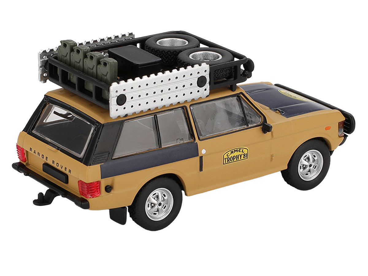 Range Rover with Roofrack "West Germany 1" Christian Swoboda - Knuth Mentel Winner "Camel Trophy Sumatra" (1981) Limited Edition 1/64 Diecast Model Car by Mini GT LuxuryLifeWay Online Store