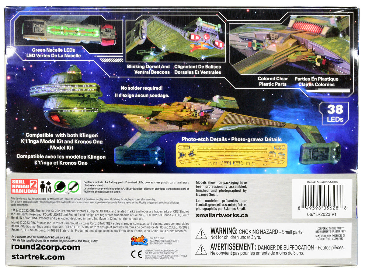 Skill 2 Model Kit Lighting Kit for Klingon Kronos One Spaceship "Star Trek VI: The Undiscovered Country" (1991) Movie 1/350 Scale Model by Polar Lights LuxuryLifeWay Online Store