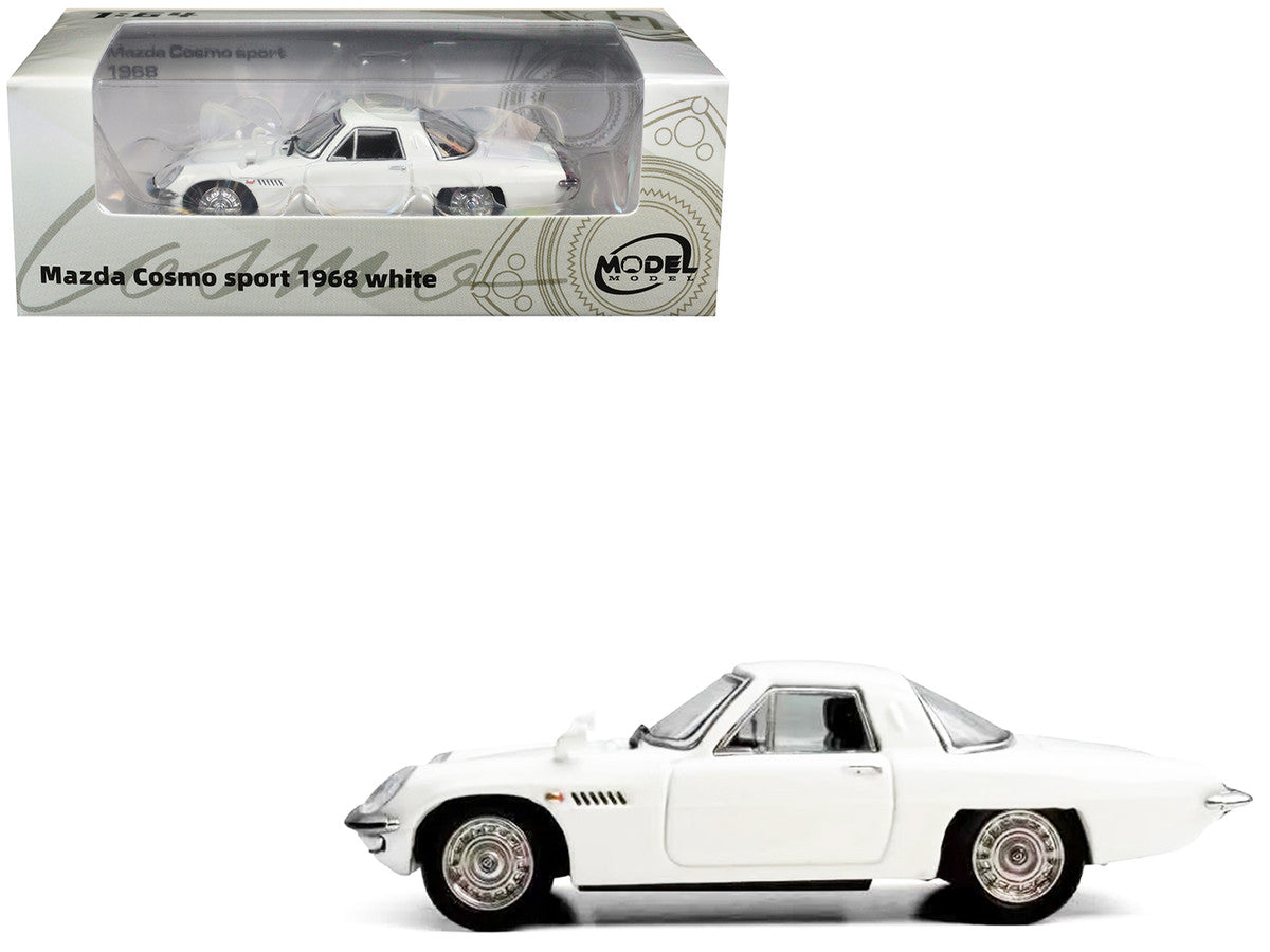 1968 Mazda 110 S Cosmo Sport RHD (Right Hand Drive) White 1/64 Diecast Model Car by Model Model LuxuryLifeWay Online Store