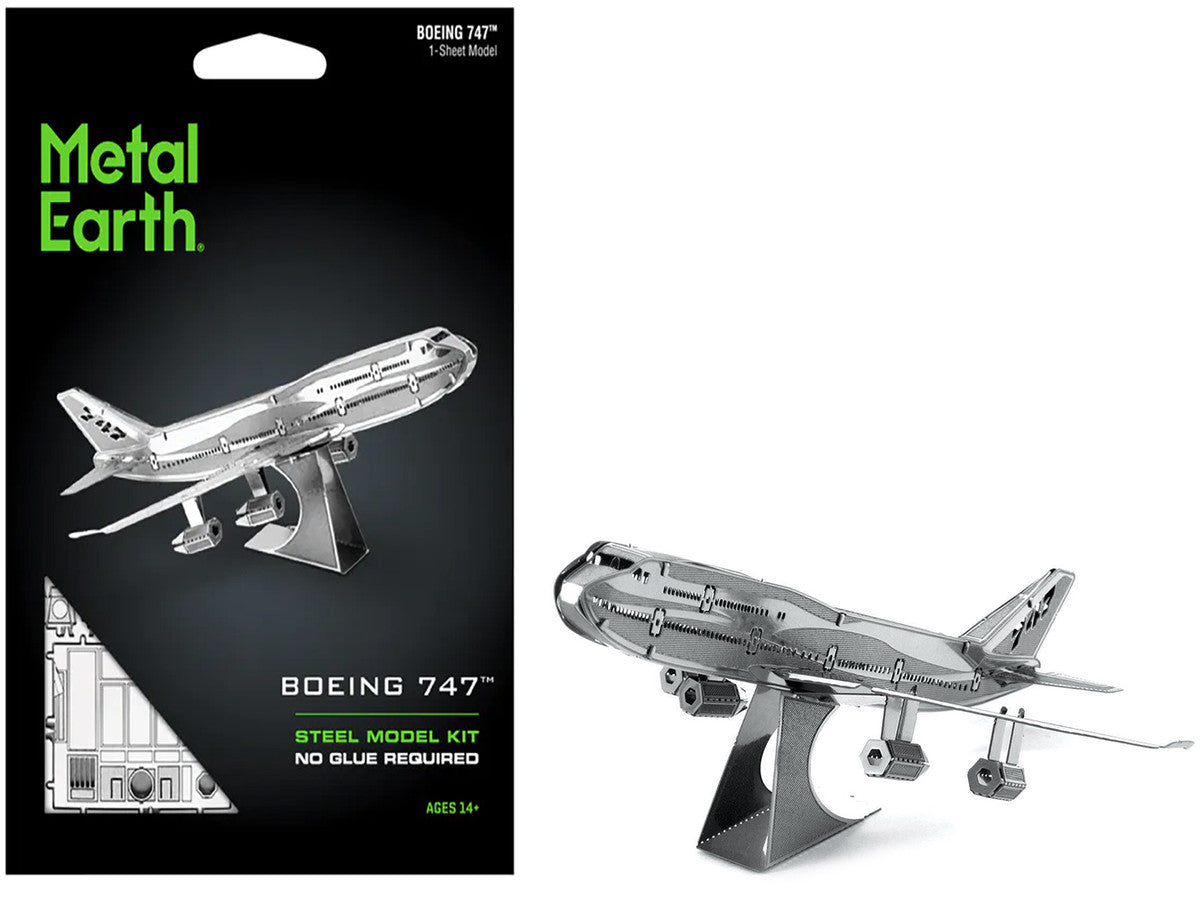 Model Kit Boeing 747 Commercial Aircraft (Easy Difficulty) Steel Model by Metal Earth LuxuryLifeWay Online Store